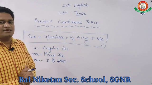 Sub.- English, Topic- Tense (Present Continuous Tense) смотреть онлайн