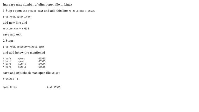 Unix & Linux: How can I increase open files limit for all processes? (5 Solutions!!) смотреть онлайн