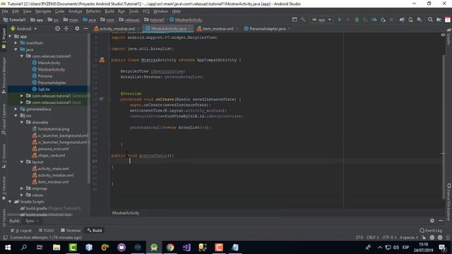 Mostrar Datos - SQLite + RecyclerView - Parte 4 | Cardview - Android Studio смотреть онлайн