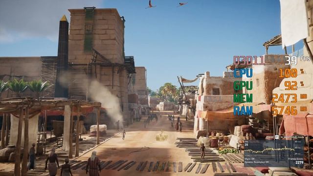 GeForce GTX 1050 ti -- AMD Athlon 200GE -- Assassin's Creed AC Origins Benchmark смотреть онлайн