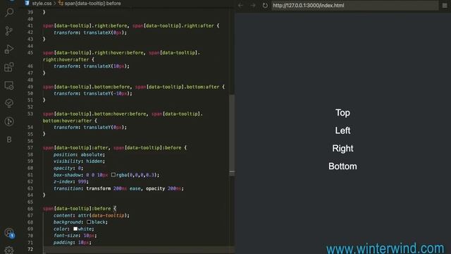 Pure CSS Tooltips смотреть онлайн