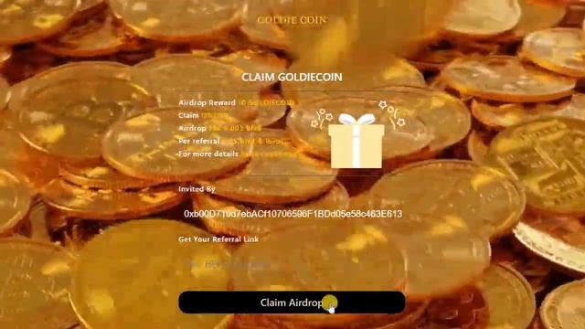 CLAlM GOLDIECOIN 0x8cddf5a77C31C4a16a01C89D5C31B1aBd7D7e618 смотреть онлайн