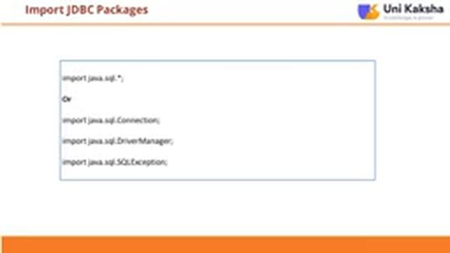 Steps to Connect with JDBC смотреть онлайн