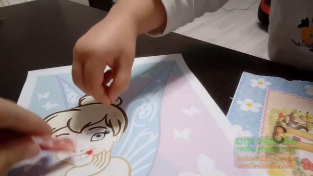 Делаем фреску. Фея Диснея.