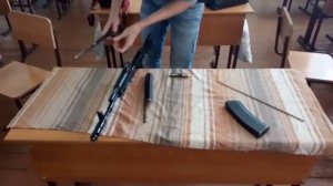 Разборка сборка автомата Калашникова на время