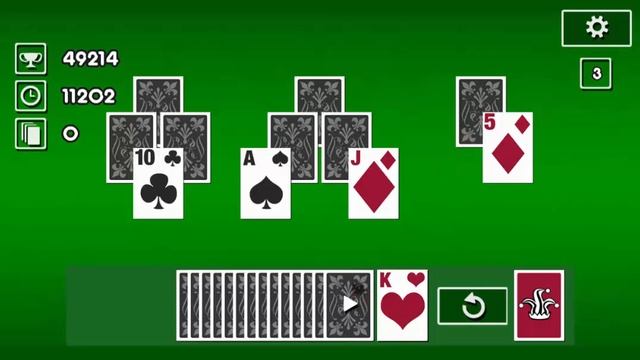 Tri Peaks Solitaire Classic - Walkthrough - FREE PLAY (◕‿◕) смотреть онлайн