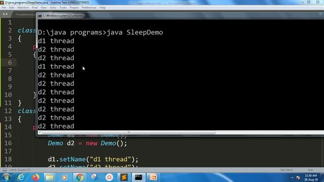 sleep method in thread | Lesson - 75 | JAVA in Hindi смотреть онлайн
