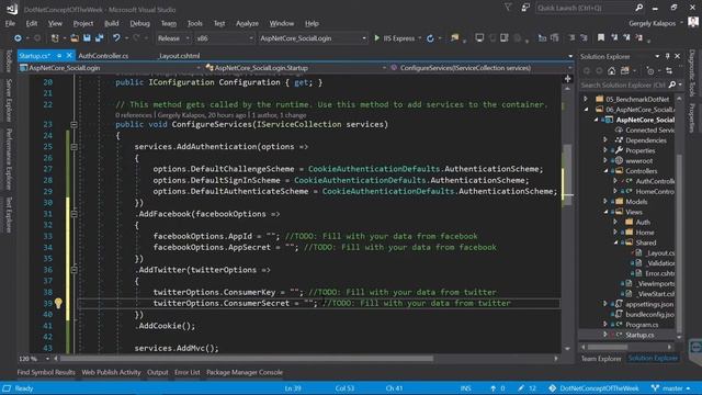 Authentication in ASP.NET Core with Facebook and Twitter - .NET Concept of the Week - Episode 6 смотреть онлайн