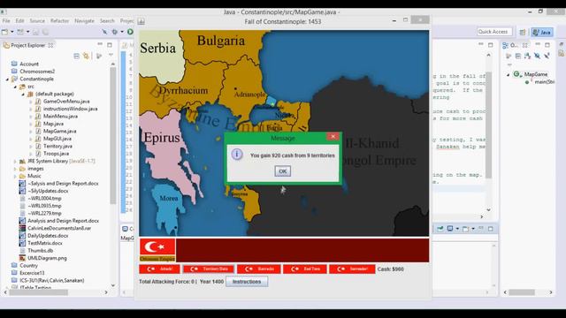 Let's Play Fall of Constantinople 1453 Map Game (Self-Programmed) смотреть онлайн