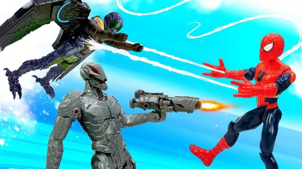 Человек Паук игры битвы! Супергерой Спайдермен против Злодеев! - Сборник видео для детей