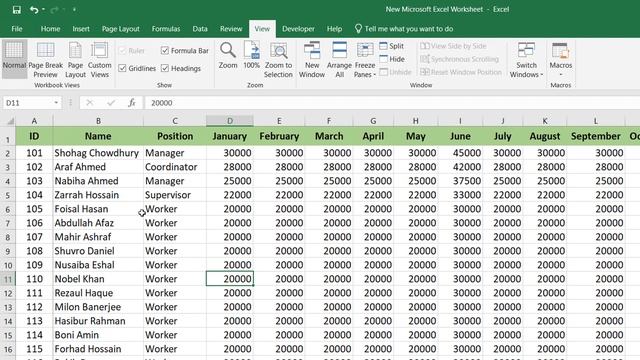 How to Freeze Rows and Columns in Excel | Excel Bangla Tutorial | Learn Unlimited смотреть онлайн