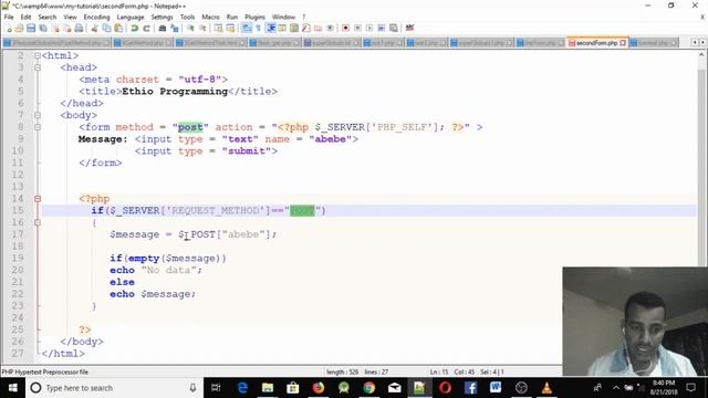 Lecture 34: website php Super Global Variables $_GET and $_POST Programming in Amharic | በአማርኛ смотреть онлайн