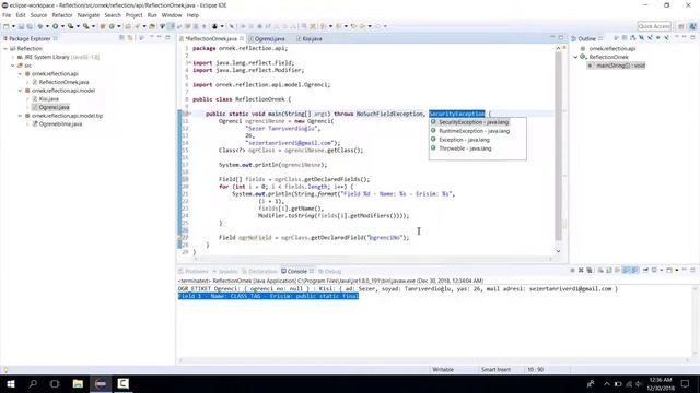 YENİ BAŞLAYANLAR İÇİN JAVA 1021-Reflection - Fields смотреть онлайн