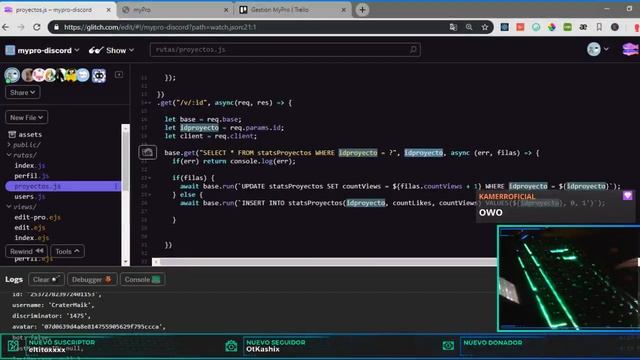 Proyecto MyPRO #9 | Proyecto en desarrollo | Discord OAuth2 / JS / NODEJS / SQLITE3 смотреть онлайн