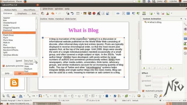 Libre Office Impress മലയാളം Tutorial - How To Make a Multi Media Presentation / Slide show смотреть онлайн