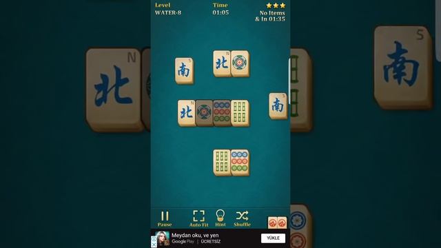 Mahjong solitaire classic water 8-9 no boosters смотреть онлайн