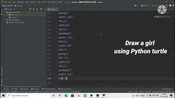 Draw Anime Girl Using ? Python Turtle | Python Turtle | Python graphics | python turtle graphics