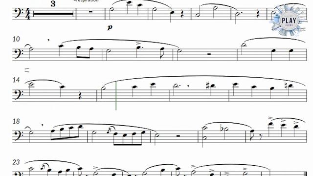 🎼🎧NEW Play-Along for Trombone👏🎹 Vocalise No. 1 (M. Bordogni) | No metronome and tempos below! смотреть онлайн
