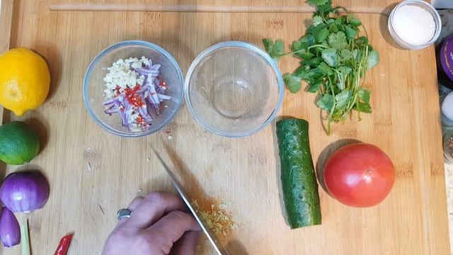 ПП салат из бамбука и овощей с пикантной заправкой (тайский рецепт) смотреть онлайн