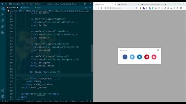 How To Create a Modal Box With CSS and JavaScript (For social media) ? смотреть онлайн