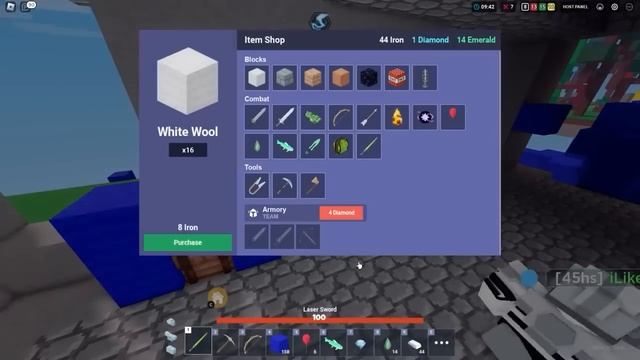 Using ONLY Colored Items in the shop.. (Roblox Bedwars) смотреть онлайн