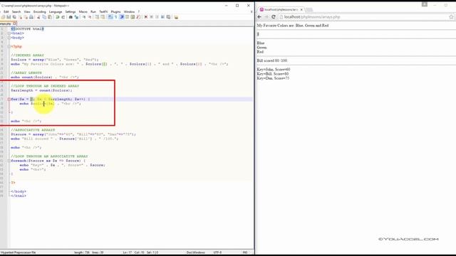 PHP Arrays | Tutorial смотреть онлайн