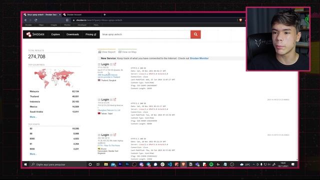 Usei no GOOGLE DOS HACKERS! | Como usar o Shodan ?? смотреть онлайн