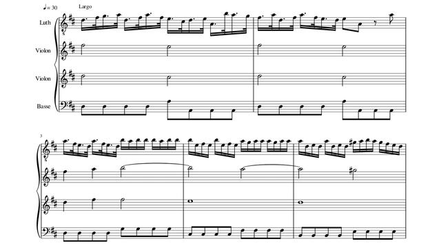 A. Vivaldi: Concerto in D Major, RV 93 for Lute (Score video) смотреть онлайн