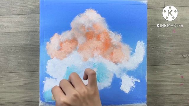Beautiful Pink Clouds ☁️_ Acrylic Painting for Beginners смотреть онлайн