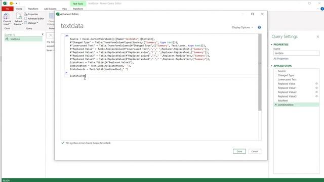 Excel Power Query - Word-count Calculator - Live Stream смотреть онлайн