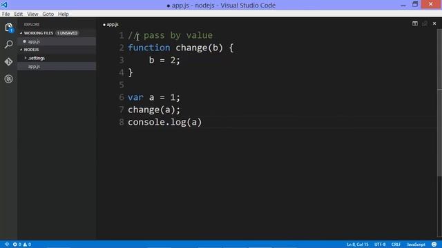 4 06 Javascript Aside By Reference and By Value смотреть онлайн
