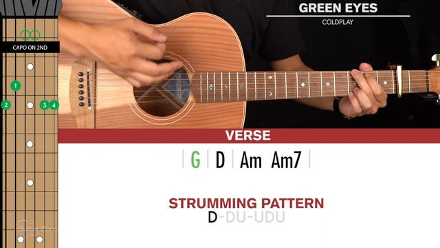 Green Eyes Guitar Cover Coldplay 🎸|Tabs + Chords|