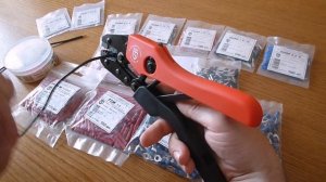 Кримпер CTK-12 (КВТ) для обжима  наконечников сечением 0.25-2.5 мм²