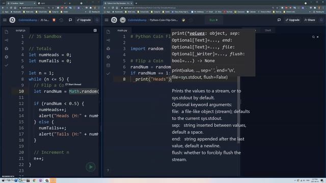 04 Python Coin Flip Sim смотреть онлайн