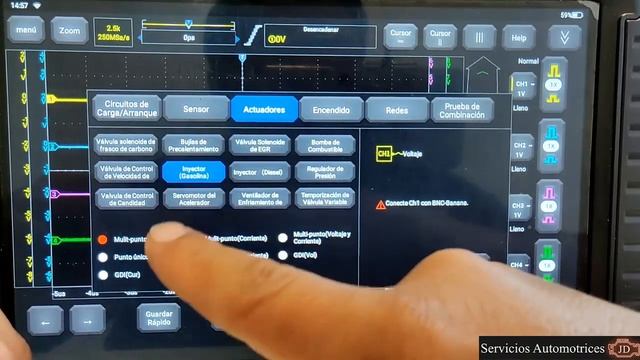 TUTORIAL PARTE 2 OSCILOSCOPIO AUTOMOTRIZ PLATINUM 4 CANALES 100MHZ MODELO SCOPE-BOX смотреть онлайн