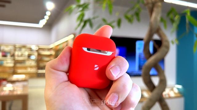 Силиконовый чехол Deppa AirPods Case 1.4мм (Красный)