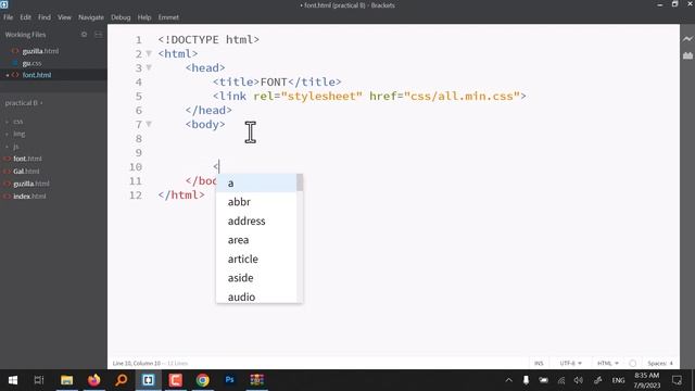 web practical: FontAwesome install and dealing with icons смотреть онлайн