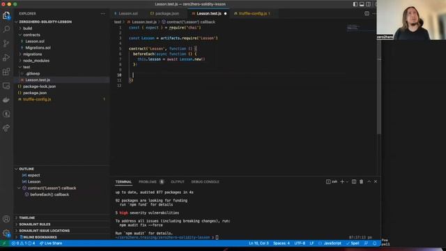 Solidity Lesson 3 - UnitTesting смотреть онлайн