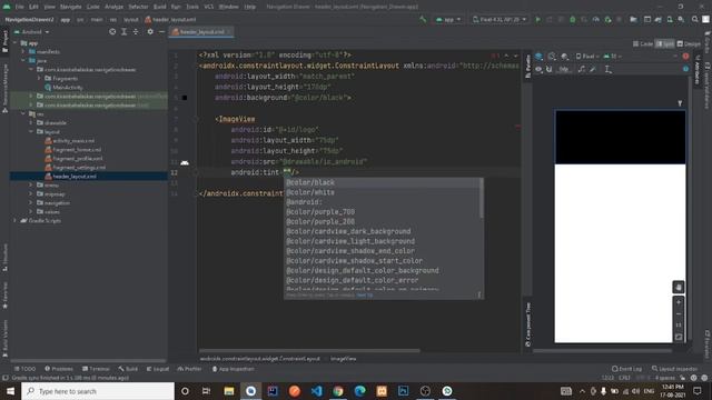 Navigation Drawer With Navigation Component In Android Studio | Kotlin | Android Tutorials