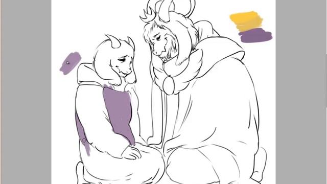 [Spoiler?] Undertale speedpaint - Dreemurr's family смотреть онлайн