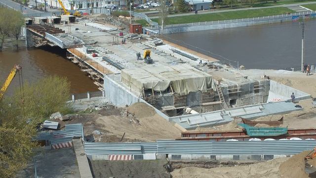 Омск. Ремонт Юбилейного моста. 4K смотреть онлайн