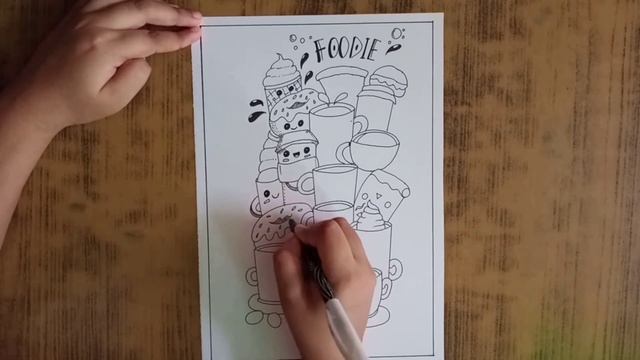 Food Doodles || Doodle Art || Doodle for beginners || Food Doodle Art Tutorial || Easy Doodle Art смотреть онлайн