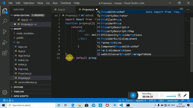 props in function component in React js in HIndi # 7 смотреть онлайн