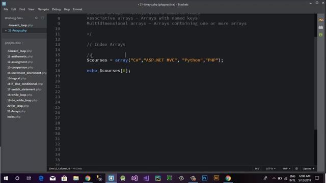 PHP Tutorial in Urdu | Hindi | Arrays in PHP смотреть онлайн