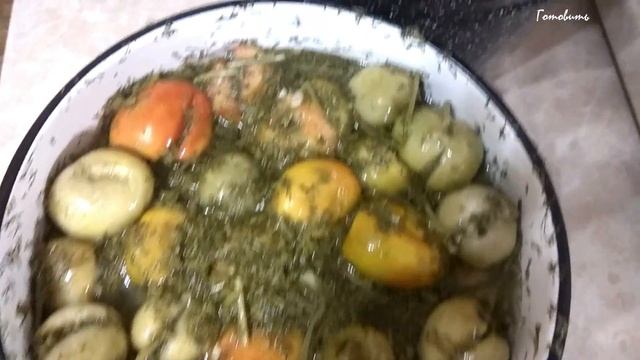 Зеленые квашеные помидоры - закуска, которая разлетается вмиг! смотреть онлайн