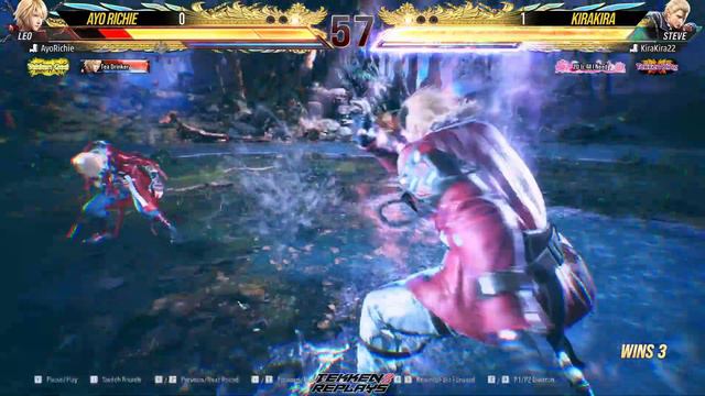 T8 🔥 Ayo Richie (Leo) vs Kirakira (Steve) 🔥 Tekken 8 High Level Gameplay смотреть онлайн