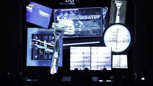 GILLETTE FUSION PROGLIDE 3D MAPPING 2012 YouTube смотреть онлайн