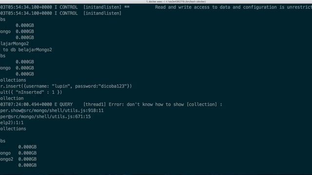 dbs and collections mongoDB смотреть онлайн