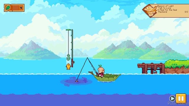 Luna's Fishing Garden - Gameplay / (PC) смотреть онлайн