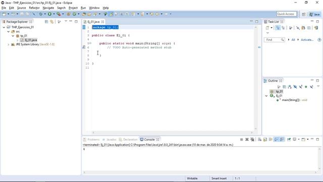 Java en Eclipse 01 - Crear proyecto, package y clase смотреть онлайн